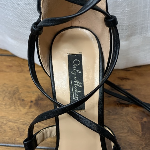 Only Maker- black lace up heels - Picture 4 of 4